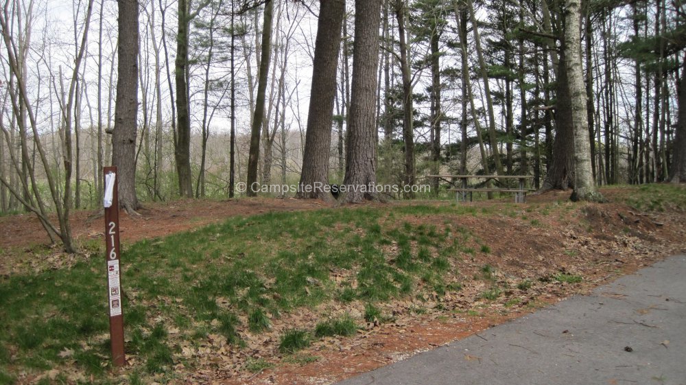 Campsite 216 in KohlerAndrae State Park Campground at KohlerAndrae State Park, Wisconsin